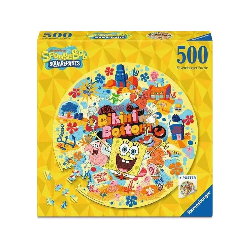 Puzzle 500 piese Ravensburger - SpongeBob SquarePants and Friends (Ravensburger-01657)