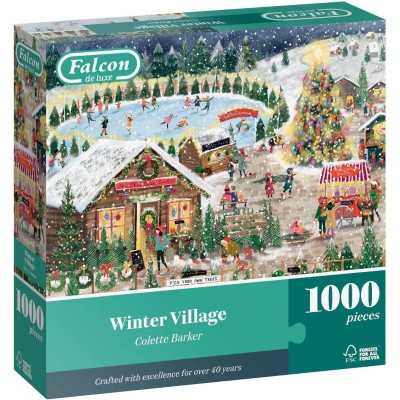 Puzzle 1000 piese Falcon - Winter Village (Falcon-00515)