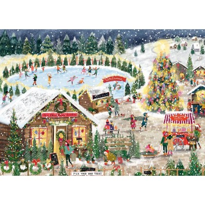 Puzzle 1000 piese Falcon - Winter Village (Falcon-00515) 2
