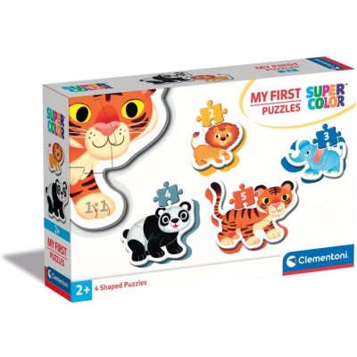 Puzzle 2/3/4/5 piese Clementoni - My First Puzzle - Wild...