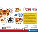 Puzzle 2/3/4/5 piese Clementoni - My First Puzzle - Wild Animals (4 Puzzles) (Clementoni-20810)
