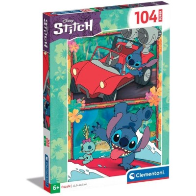Puzzle 104 piese Clementoni - Stitch (Clementoni-27571)