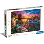Puzzle 3000 piese Clementoni - Manhattan Balcony Sunset (Clementoni-33552)