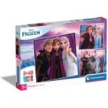 Puzzle 3x48 piese Clementoni - Disney Frozen (Clementoni-25306)