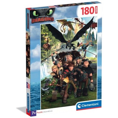 Puzzle 180 piese Clementoni - Dragontrainer...