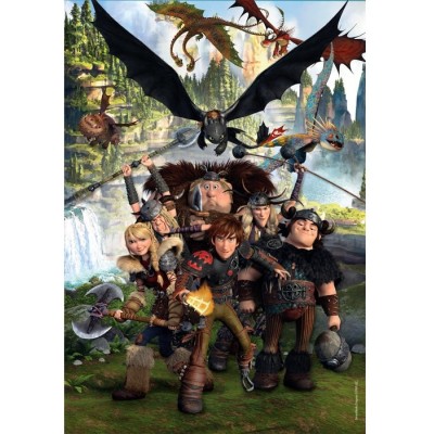 Puzzle 180 piese Clementoni - Dragontrainer... 2