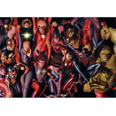 Puzzle 1000 piese Clementoni - Marvel (Clementoni-39857) 2
