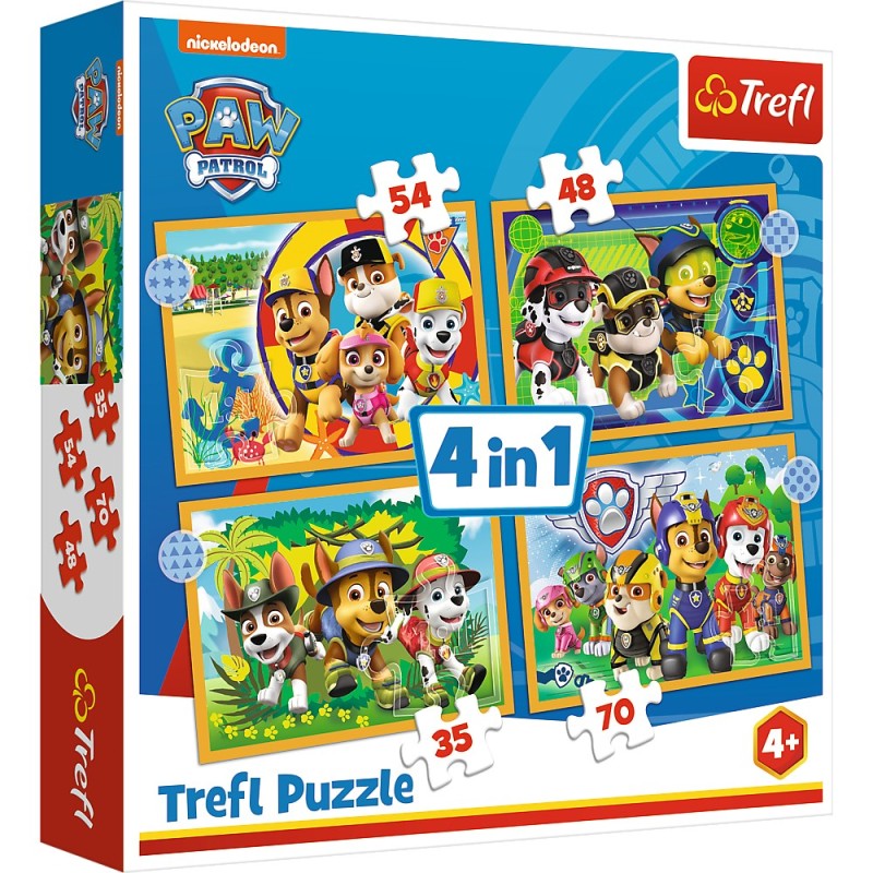 Puzzle 35/48/54/70 piese Trefl - Paw...