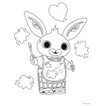 Puzzle 2x10 piese fata/verso Trefl - Baby Maxi Puzzle - Bing (Trefl-43002)