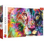Puzzle 1000 piese Trefl - Colorful Lion (Trefl-10707)