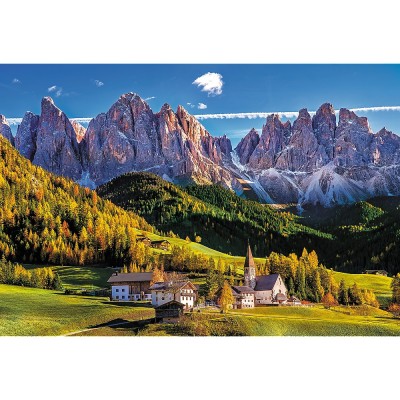 Puzzle 1500 piese - Val di Funes Valley, Dolomites, Italy... 2