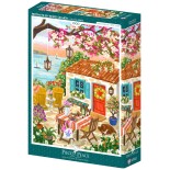 Puzzle 1000 piese Pieces & Peace - Olivia Gibbs: Ocean View Retreat (Pieces-Peace-F-00286)