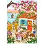 Puzzle 1000 piese Pieces & Peace - Olivia Gibbs: Ocean View Retreat (Pieces-Peace-F-00286)