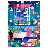 Puzzle 1000 piese Pieces & Peace - Heln.illustration: Bubbles and Stars (Pieces-Peace-F-00287)