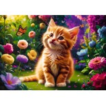 Puzzle 500 piese Trefl - Cute Kitty (Trefl-37525)