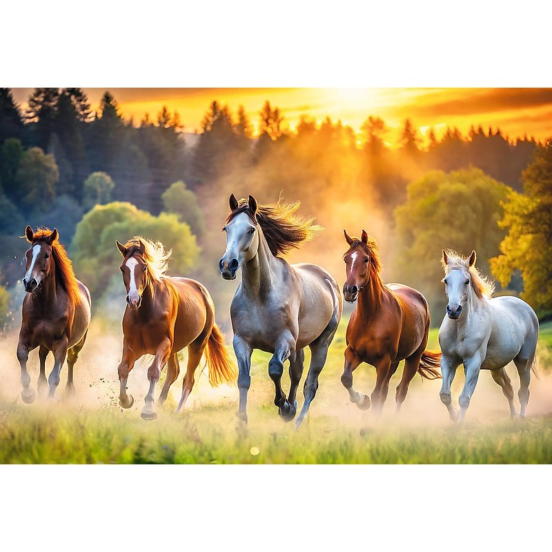 Puzzle 1500 piese Trefl - Wild Horses...