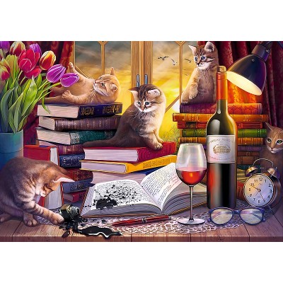 Puzzle 2000 piese Trefl - Cat’s Night (Trefl-27126) 2