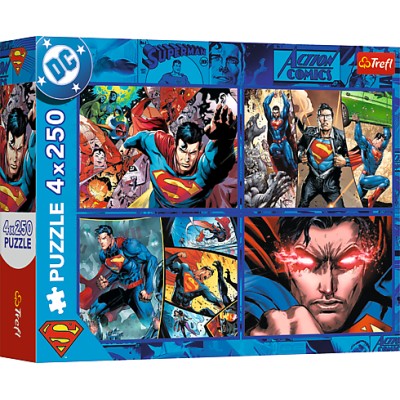 Puzzle 4x250 piese Trefl - The Courage Of Superman...