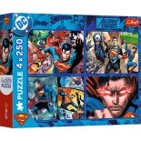 Puzzle 4x250 piese Trefl - The Courage Of Superman (Trefl-13340)
