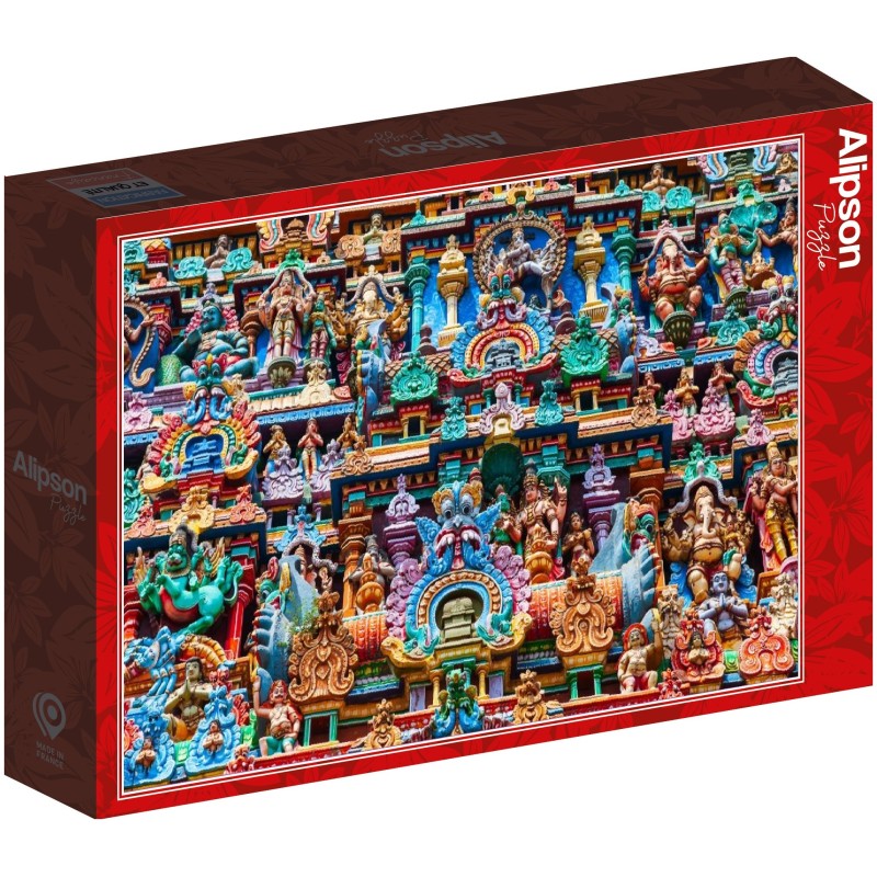 Puzzle 1000 piese Alipson - Hindu Temple Decor - India (Alipson-50290)