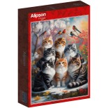 Puzzle 1000 piese Alipson - Feline Winter (Alipson-50292)
