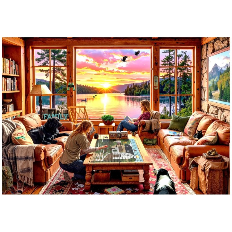 Puzzle 1000 piese Grafika - While They're Fishing (Grafika-33781)