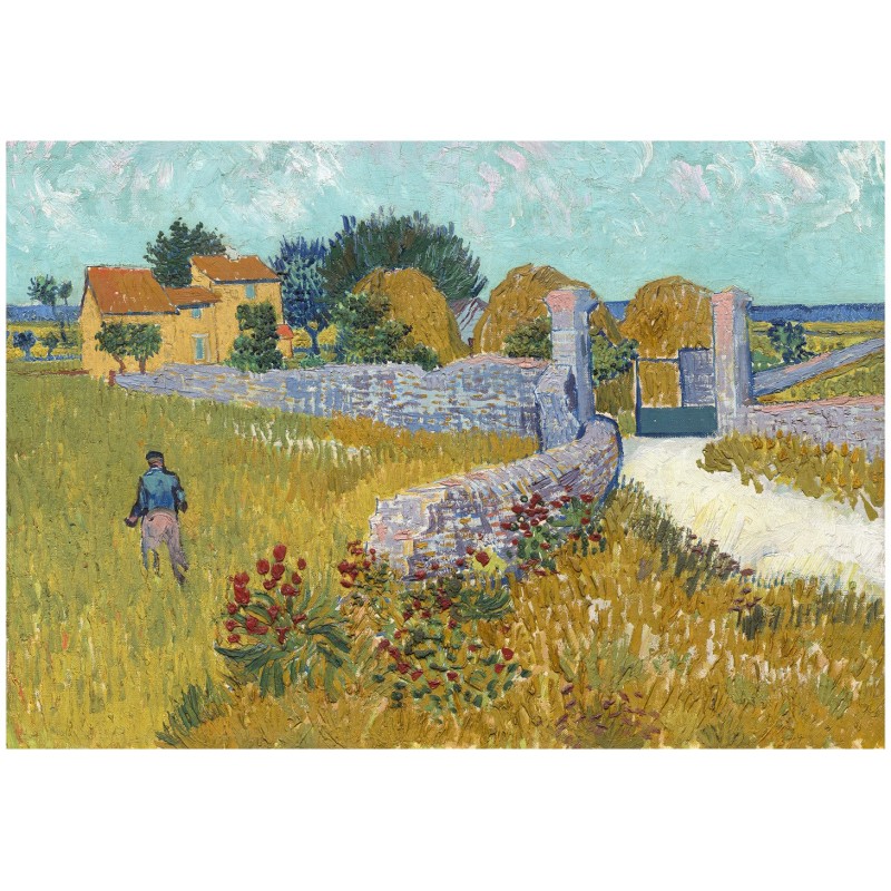 Puzzle 1000 piese Bluebird - Vincent Van Gogh: Ferme en provence (Bluebird-60351)