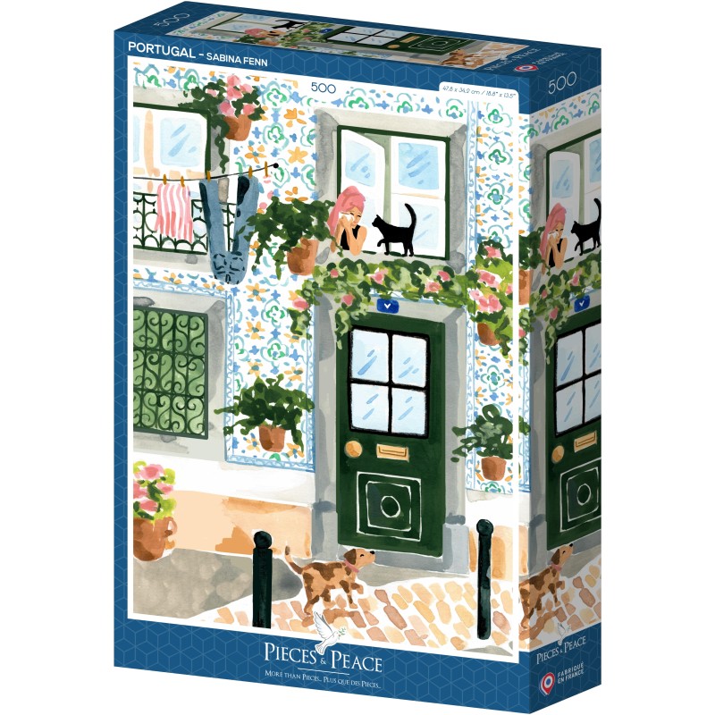 Puzzle 500 piese Pieces & Peace - Sabina Fenn: Portugal (Pieces&Peace-00295)