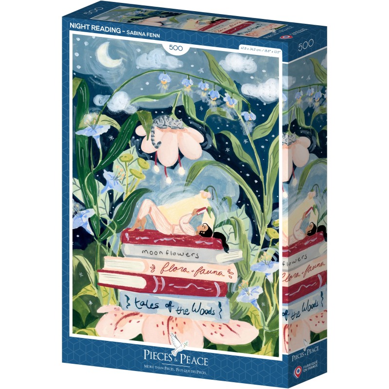 Puzzle 500 piese Pieces & Peace - Sabina Fenn: Night Reading (Pieces&Peace-00296)