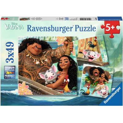 Puzzle Ravensburger - Vaiana, 3X49 Piese 2