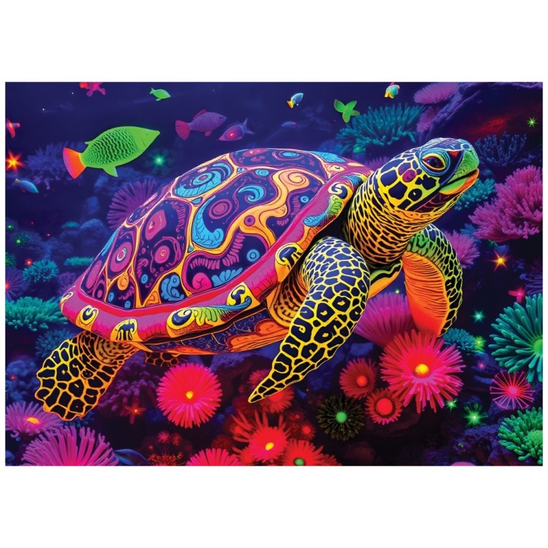 Puzzle 500 piese Alipson - Rainbow Turtle (Alipson-50294)