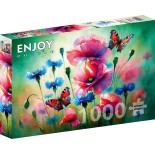 Puzzle 1000 piese ENJOY - Butterfly Garden (Enjoy-2301)
