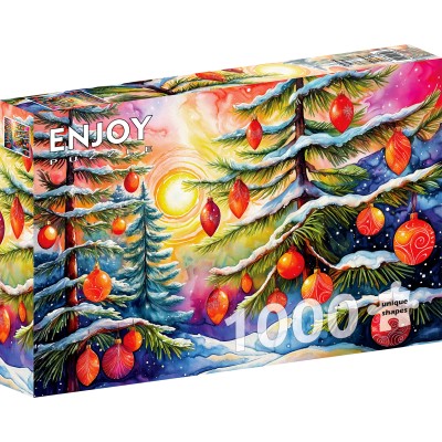 Puzzle 1000 piese ENJOY - Christmas Sunrise (Enjoy-2302)