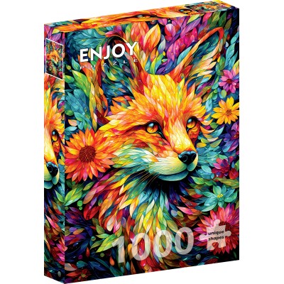 Puzzle 1000 piese ENJOY - Flower Garden Fox (Enjoy-2311)