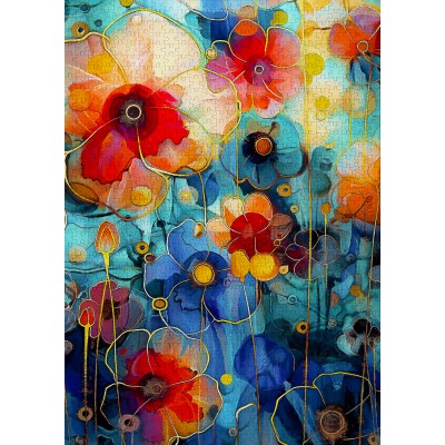 Puzzle 1000 piese ENJOY - Her Wildflower Garden (Enjoy-2317) 2