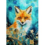 Puzzle 1000 piese ENJOY - Red Fox on Blue (Enjoy-2325)