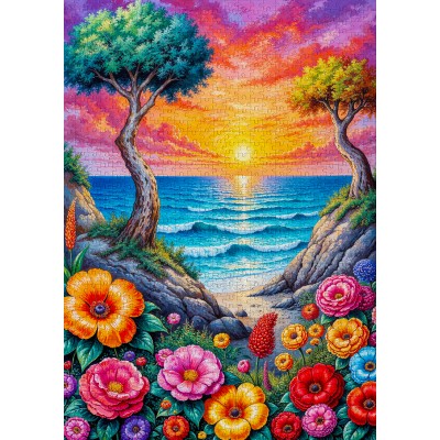 Puzzle 1000 piese ENJOY - Blooming Coast (Enjoy-2348) 2