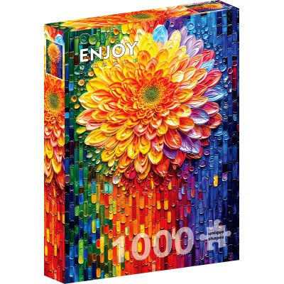 Puzzle 1000 piese ENJOY - Floral Mosaic (Enjoy-2360)