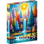 Puzzle 1000 piese ENJOY - Forest Cascade (Enjoy-2369)