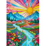 Puzzle 1000 piese ENJOY - Colorful Highlands (Enjoy-2384)