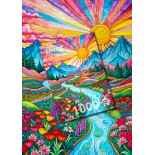Puzzle 1000 piese ENJOY - Colorful Highlands (Enjoy-2384)