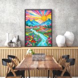 Puzzle 1000 piese ENJOY - Colorful Highlands (Enjoy-2384)