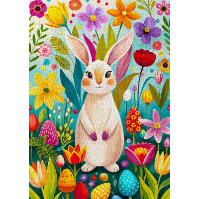 Puzzle 1000 piese ENJOY - Spring Bunny (Enjoy-2385) 2