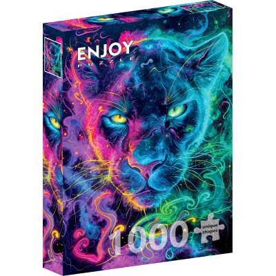 Puzzle 1000 piese ENJOY - Neon Panther (Enjoy-2394)