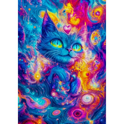 Puzzle 1000 piese ENJOY - Cosmic Cat (Enjoy-2396) 2