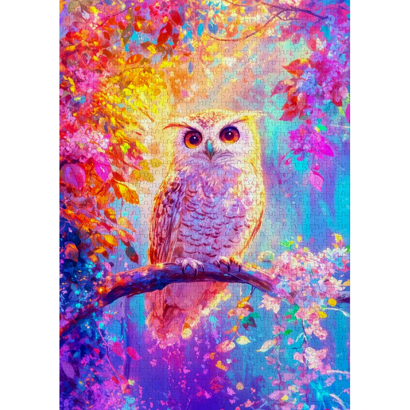 Puzzle 1000 piese ENJOY - Blossom Owl...