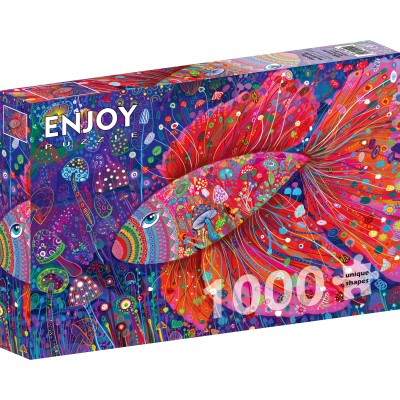 Puzzle 1000 piese ENJOY - Floating Mushrooms (Enjoy-2409)