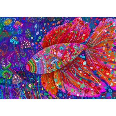 Puzzle 1000 piese ENJOY - Floating Mushrooms (Enjoy-2409) 2