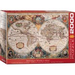 Puzzle Eurographics - Antique World Map, 2000 piese (8220-1997)