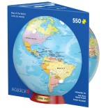 Puzzle 550 piese Eurographics - Map of the World Tin (Eurographics-8551-5863)